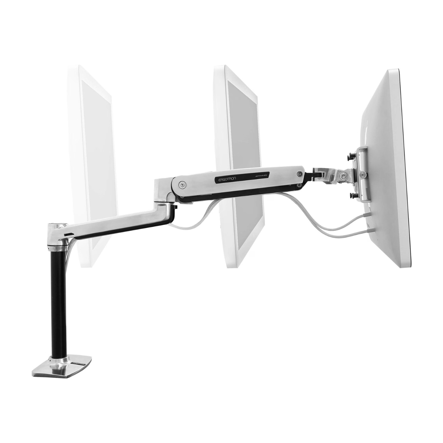 Ergotron LX HD 46 inch 13,6 kg monitorarm Gepolijst Aluminium 45-384-026 (Refurbished)