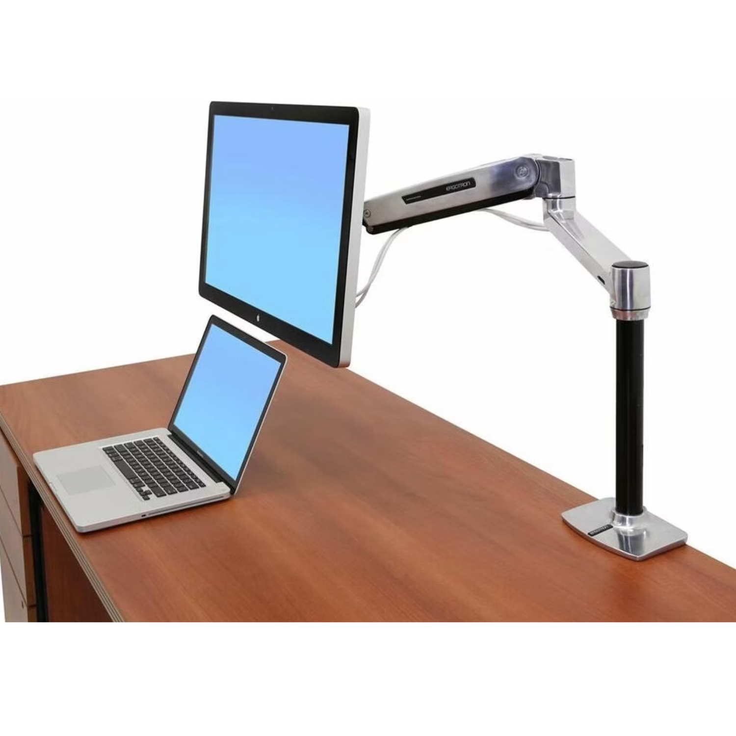 Ergotron LX HD 46 inch 13,6 kg monitorarm Gepolijst Aluminium 45-384-026 (Refurbished)