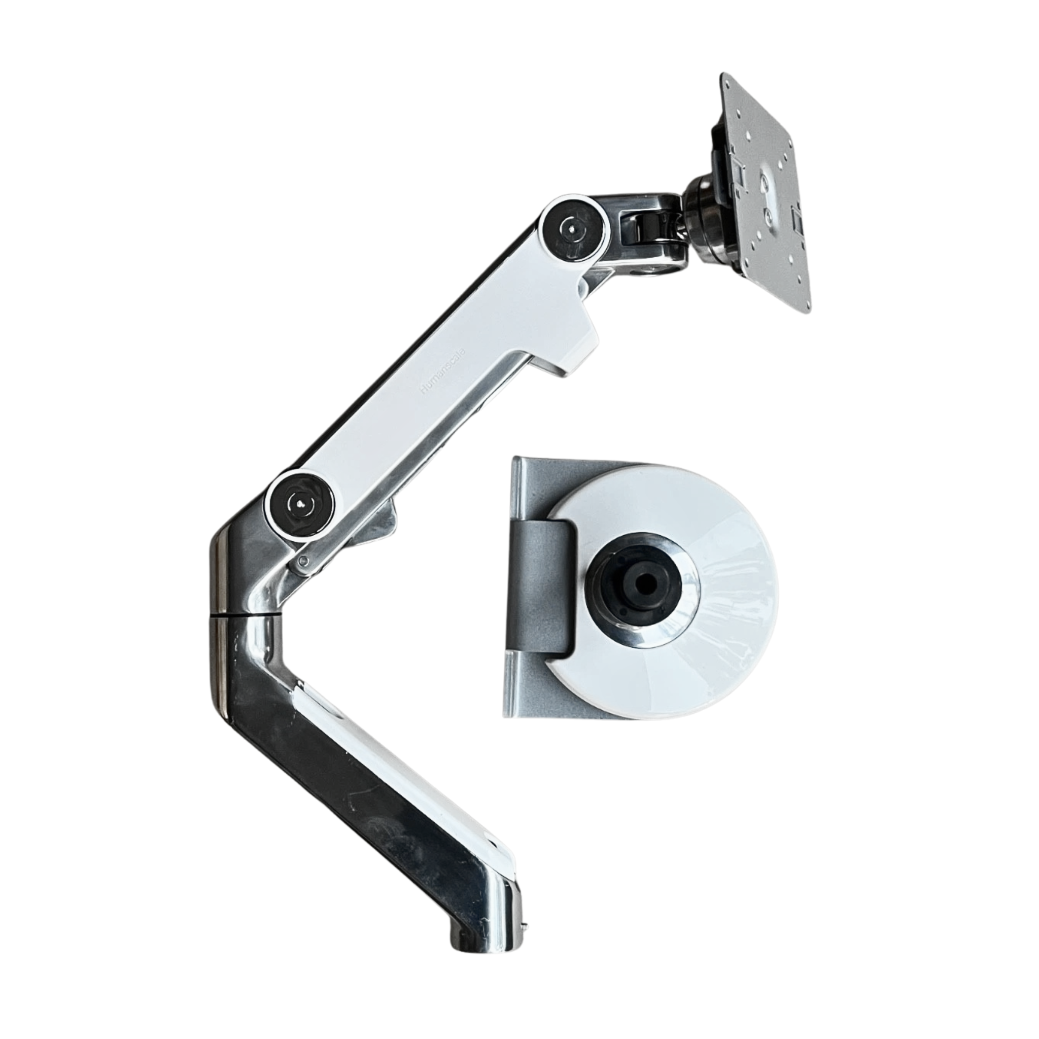 Humanscale M8 - Monitorarm met klembevestiging 18 kg Vesa Wit / Desk Mount (Refurbished)